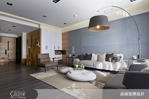 以質感舒適的木質建材以及石材、金屬、清水模等材質,