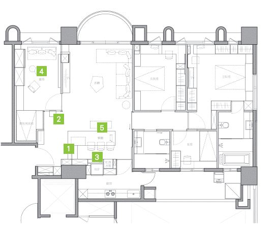 屋主的期望：在家就是要全然的放鬆，享受生活。希望居