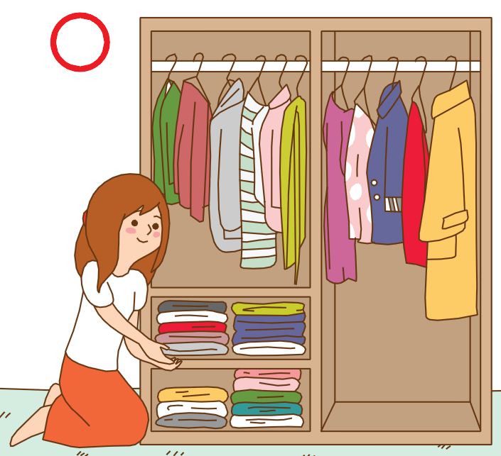 我的衣服太多， 大多都用折疊的方式收納比較省空間，
