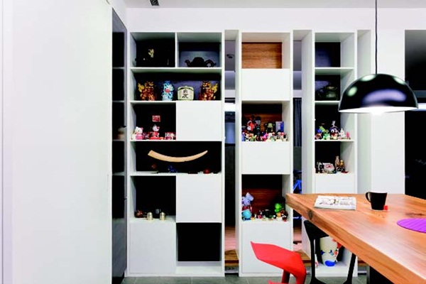 牆或隔間,都不該只有一種功用,可以結合一些機能需求