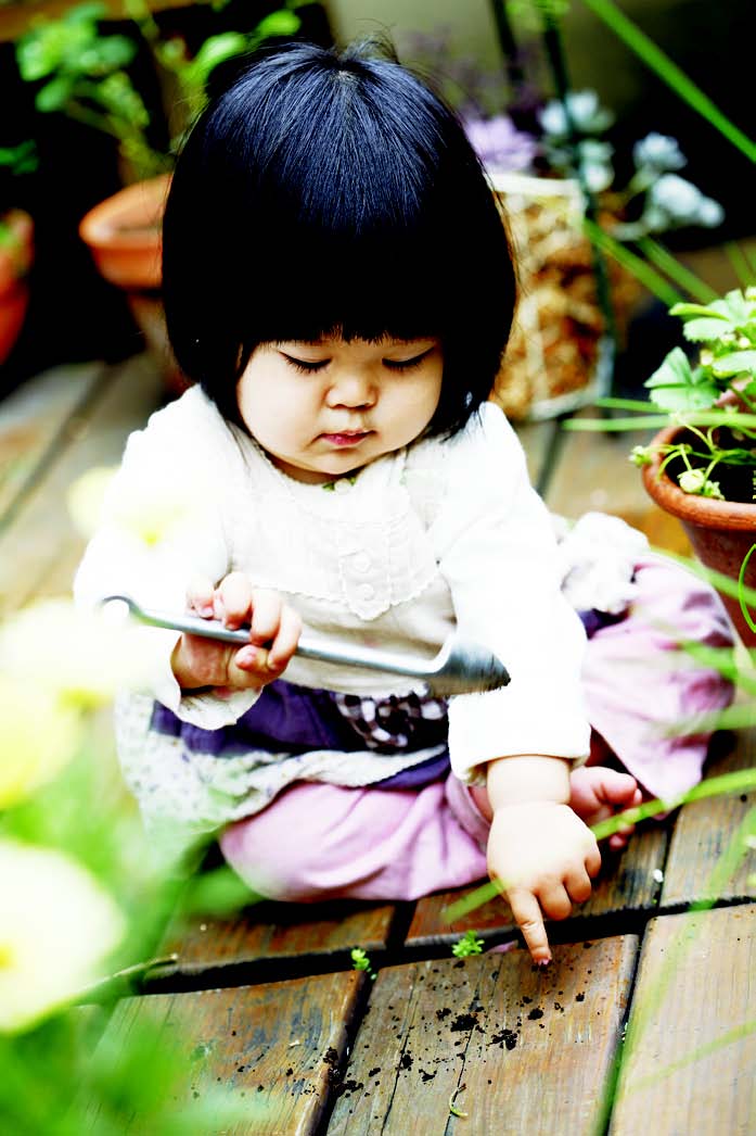 最愛的親子空間 a. 全家人的頂樓花園 小朋友跟媽媽一