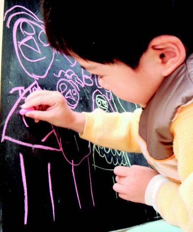 最愛的親子空間 a. 全家人的頂樓花園 小朋友跟媽媽一