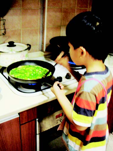 最愛的親子空間 a. 全家人的頂樓花園 小朋友跟媽媽一