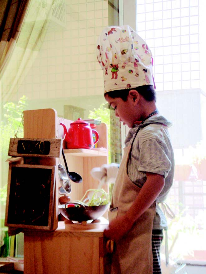 最愛的親子空間 a. 全家人的頂樓花園 小朋友跟媽媽一