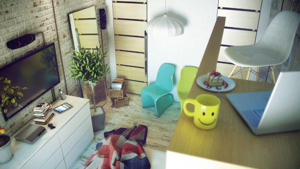 本案位於俄羅斯聖彼得堡,是當地典型的三房公寓,本身