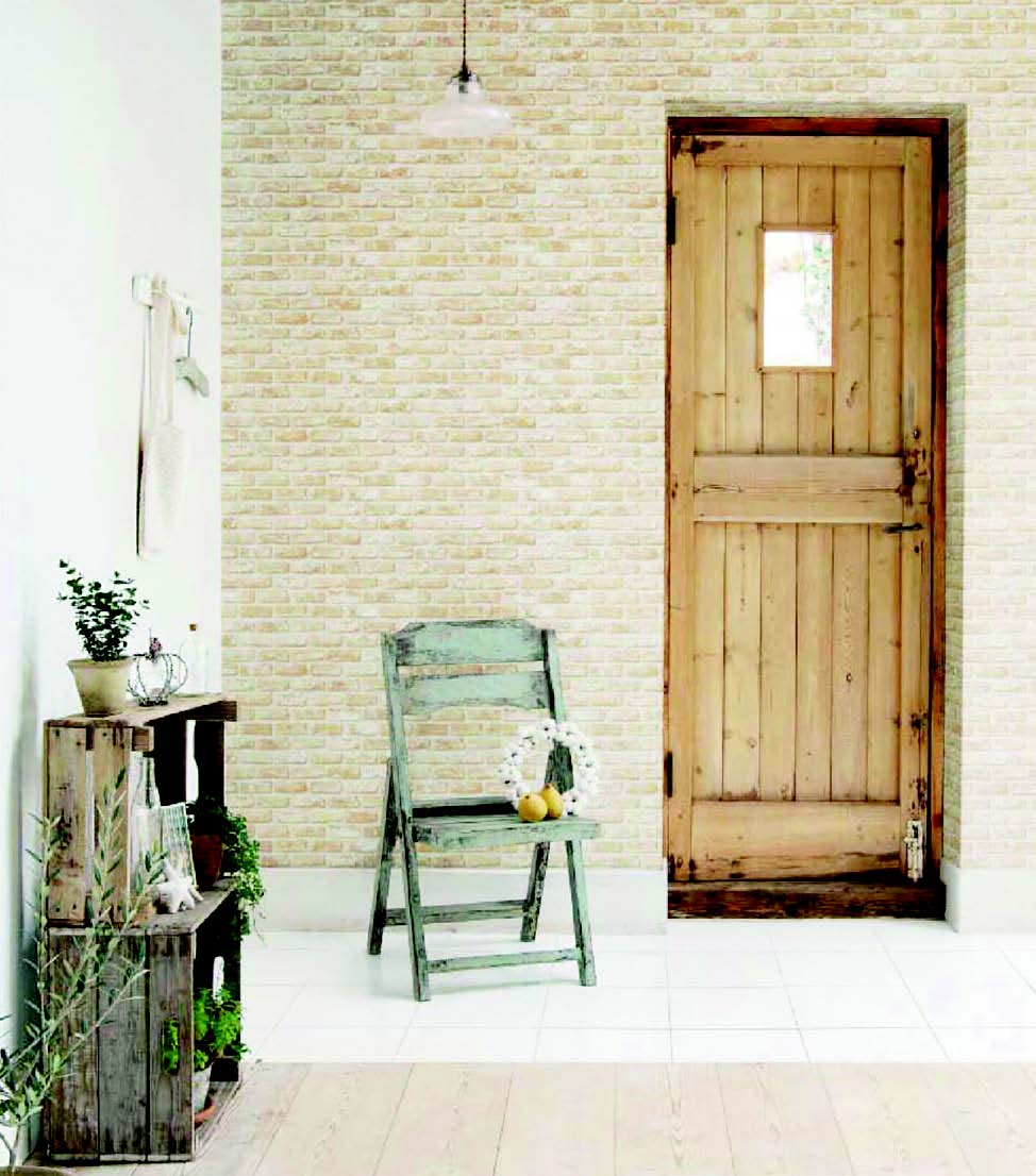 文化石壁紙替代文化石牆,單坪連工帶料省下約NT.6,400