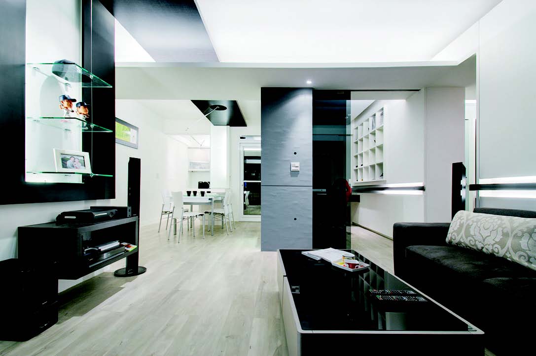 在整個居家裝修中，舉凡天、地、壁、櫃，都能看見的木