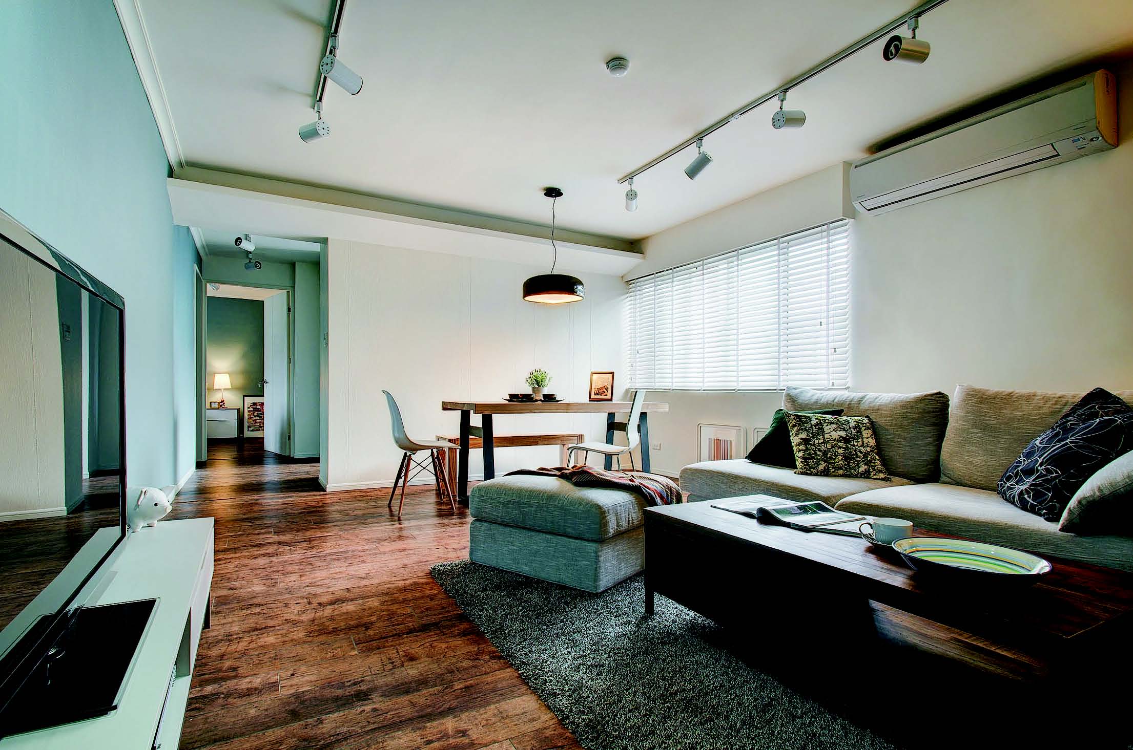 在整個居家裝修中，舉凡天、地、壁、櫃，都能看見的木