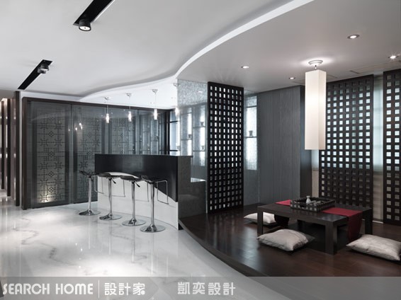 隔屏設計在空間中所發揮的作用類似於牆面,但是比起牆