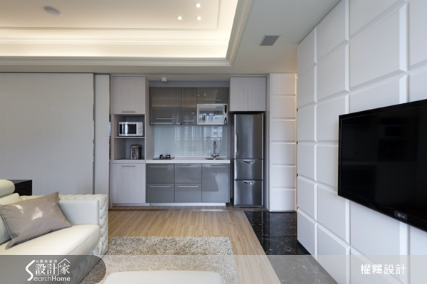 僅有15坪的小套房空間，如何容納客廳、餐廚、衛浴、臥