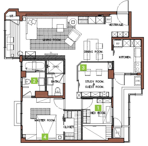 在進入大門前的牆面上，以雷射切割寫著優雅的「適廬」