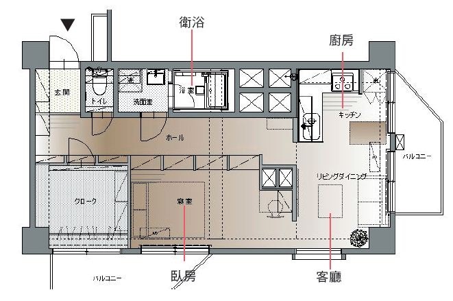 位於東京都內，大大的圓窗令人一見鍾情，帶有Loft 個