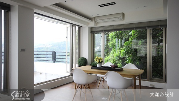 本案位於外雙溪山區老公寓的頂樓,絕佳的地理位置,讓