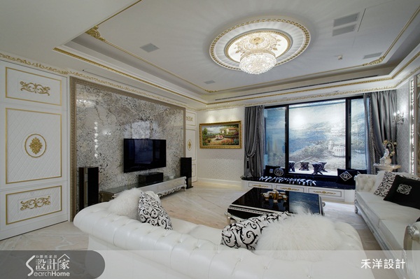 注重機能與設計細節,運用線板、雕花、大理石拼花詮釋