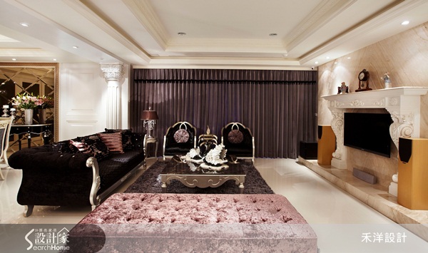 注重機能與設計細節,運用線板、雕花、大理石拼花詮釋