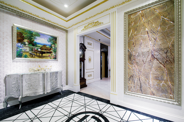 從事保險業的董事長夫妻,相當喜愛新古典風格的華麗、