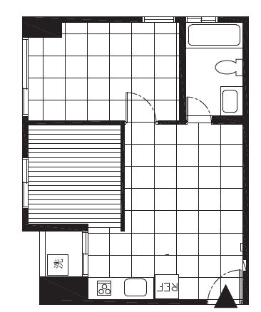 只有13坪的房子，卻隔成2房1廳，讓小坪數顯得更小。考