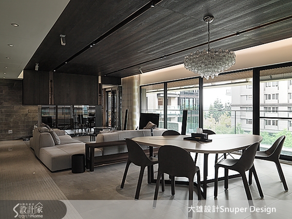 豪宅不一定要用外顯而浮誇的材質來妝點，大雄設計Snup