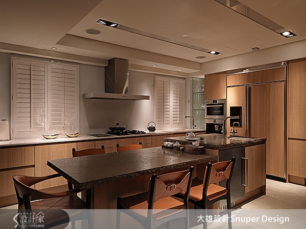 豪宅不一定要用外顯而浮誇的材質來妝點，大雄設計Snup