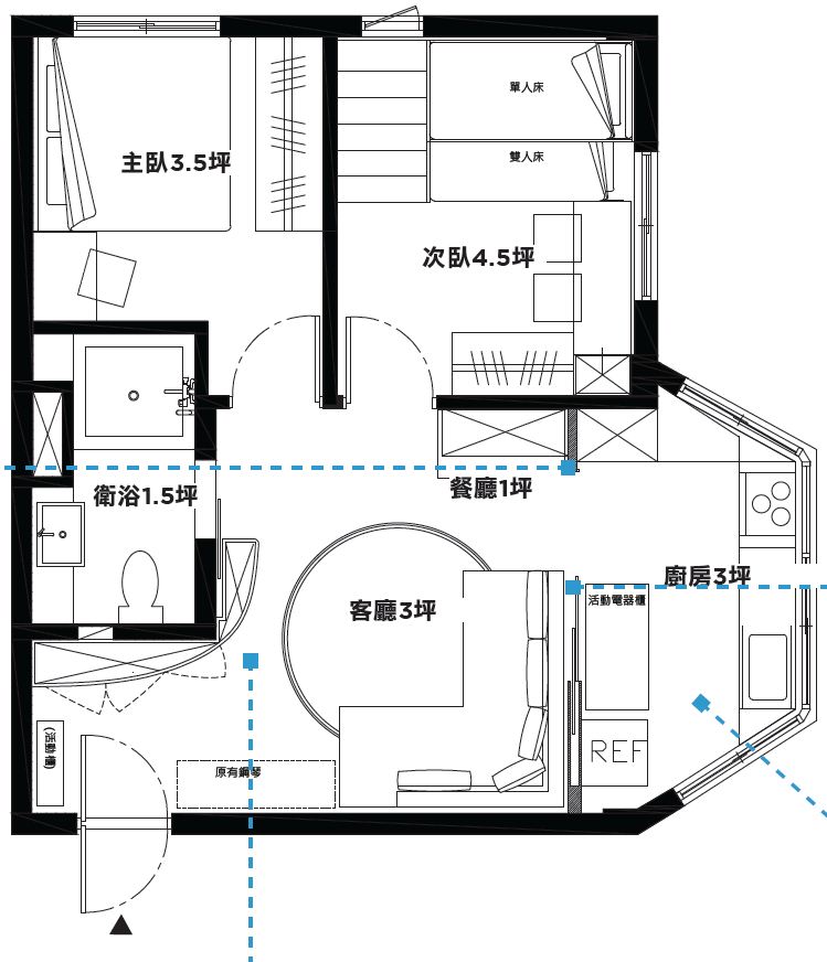 16坪空間如何滿足一家五口的生活需求？此屋位在一棟約