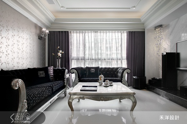 本案屋主個人較偏愛奢華的新古典風格,但是不同的是,