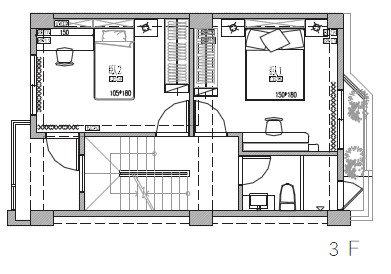 獨棟透天型式的此案,屋主共一家四口,因為不小的坪數