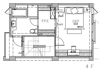 獨棟透天型式的此案,屋主共一家四口,因為不小的坪數