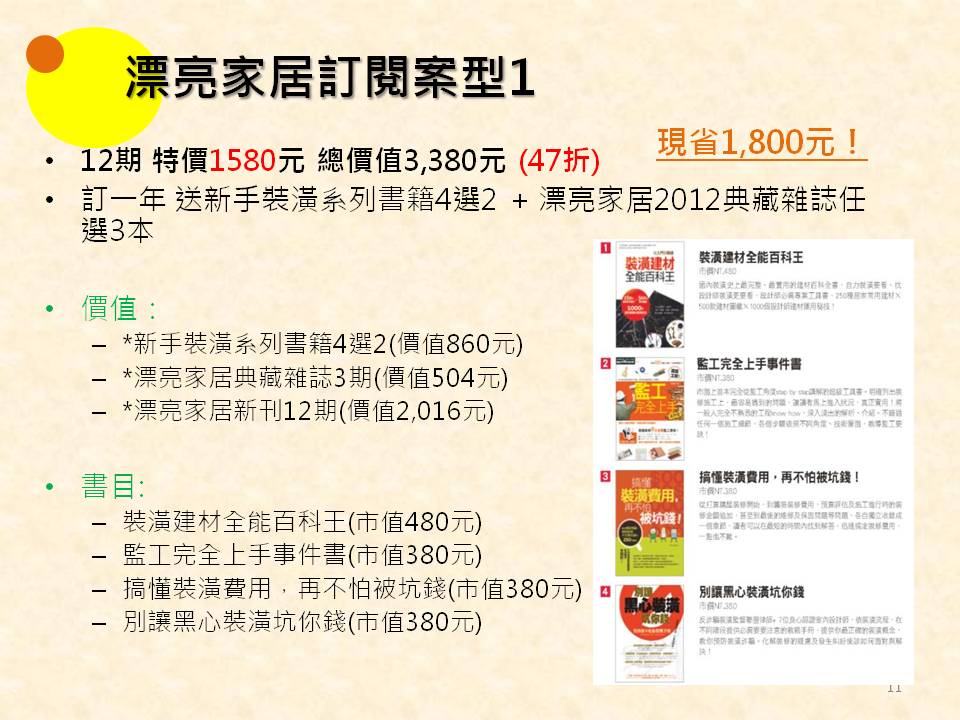 本次國際書展,漂亮家居叢書開春強打,1月份出版重量