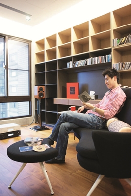 如此顛覆想像的住家風格,是相當年輕的Allan的夢想階