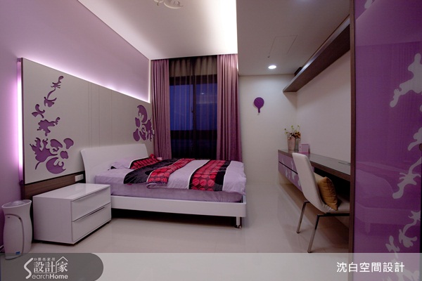 用深淺對比、線條延伸，沈白空間規劃透過建材質感、簡