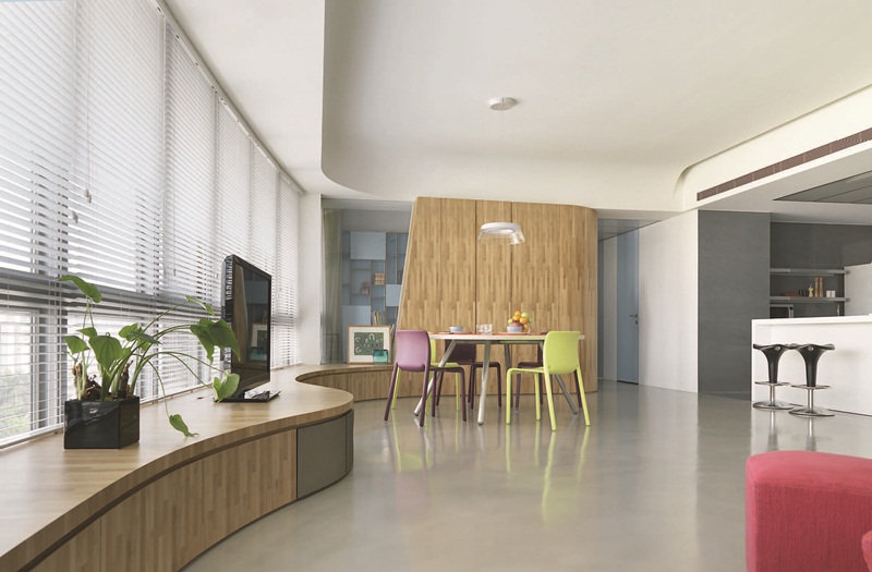 空間該如變得有律動感？加入曲線的編排或許有辦法！擅