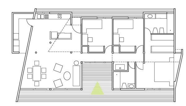 本案的設計發想受日本東京住宅影響頗深,規劃之初,設