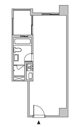 全新的電樓套梯大樓套房，坪數有限， 且格局頗為狹長