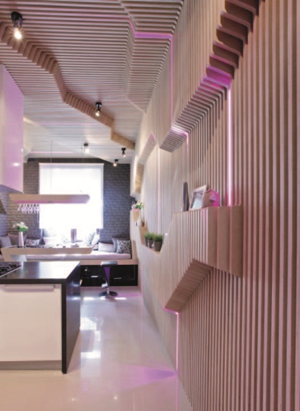 本案位在莫斯科，來自當地的Geometrix Design設計公司