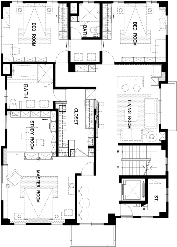 為了最愛的家人，買下一塊地，建構一幢獨棟別墅，是男