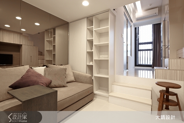 實際坪數只有 5 坪多的夾層屋，包含夾層的使用空間不