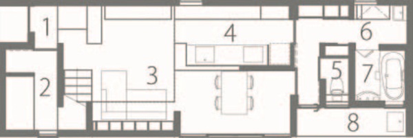 本案座落於日本奈良，由於外部緊臨馬路的關係，使得正