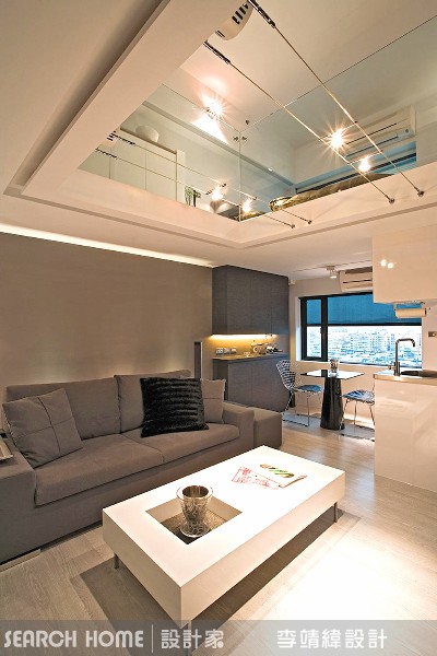 白色最能表現現代簡約風格的簡單,搭配黑色、銀色、灰