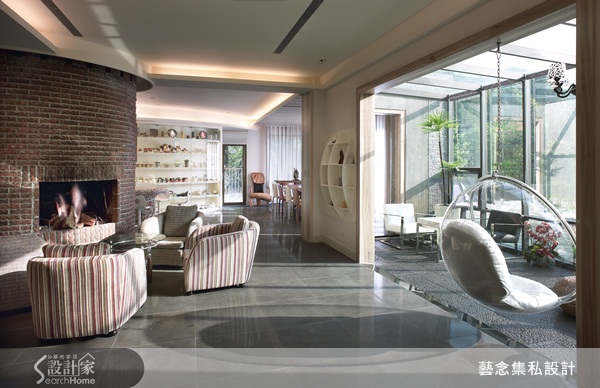 由於屋主喜歡自然環境帶來的生生氣息,特別選在台北近