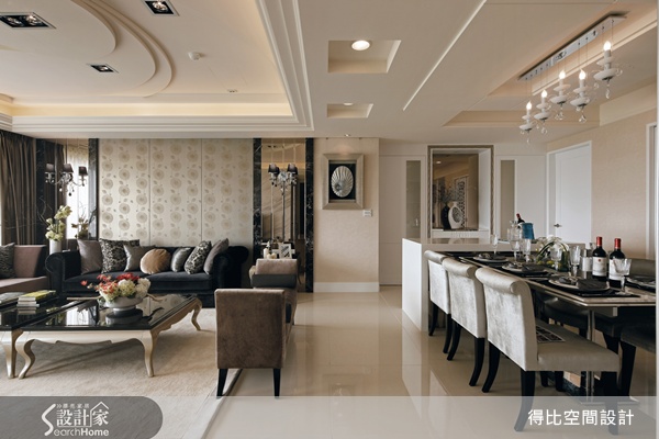 居家裝潢設計中，為求空間能有放大、延伸效果，通常在