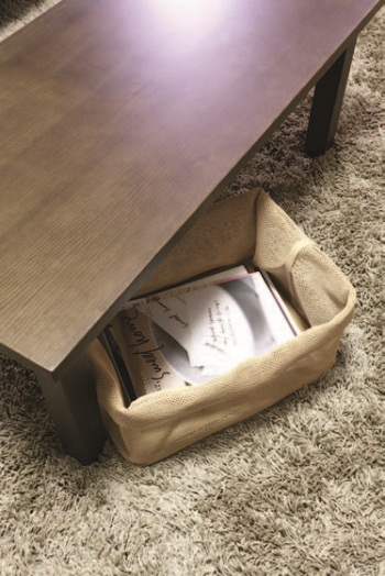 客廳中總是容易被隨手一放的報紙弄得凌亂，在沙發旁或