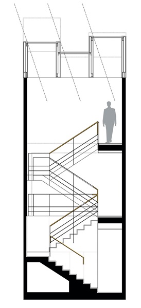 這是棟位於西班牙巴賽隆納的狹長建築，由於面寬僅4米