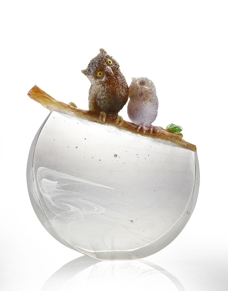 琉璃工房以台灣原生動植物為主題，由楊惠姍帶領一群平