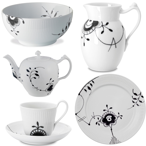 皇家哥本哈根手繪名瓷延續Coco Chanel對黑色的熱情與