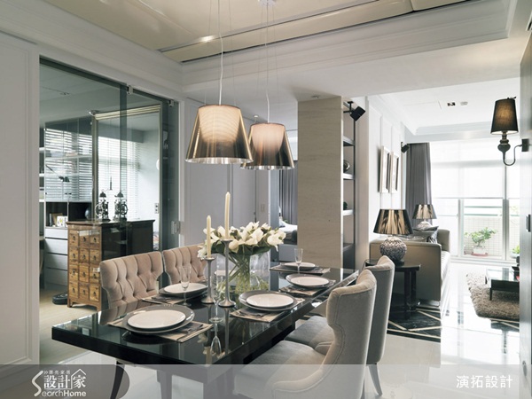 演拓設計保留原先格局,在材質運用上費心,同時也廣泛