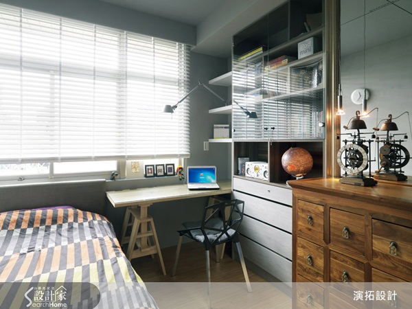 演拓設計保留原先格局,在材質運用上費心,同時也廣泛