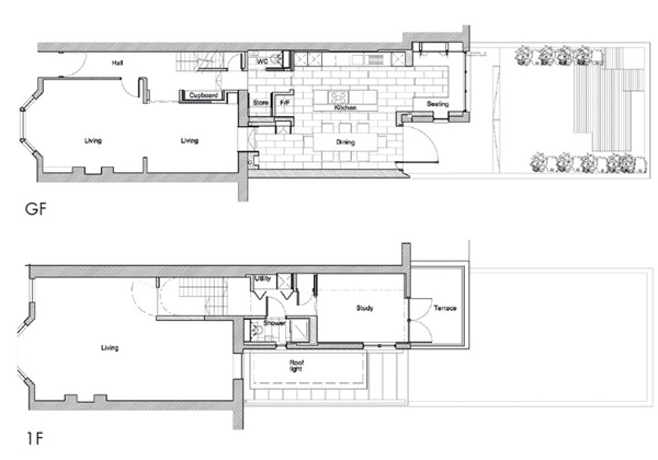 源自於維多利亞時期的兩層樓透天老宅，原本為擁有4間