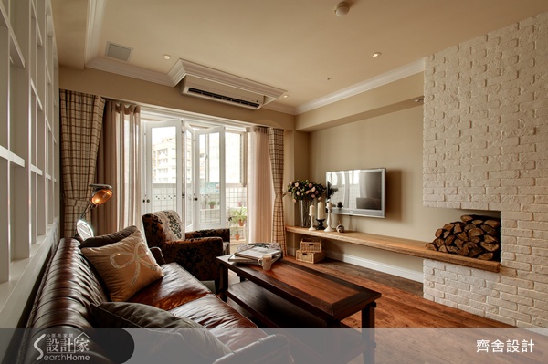 美式居家空間因為融合了鄉村風格的休閒與古典風格的莊