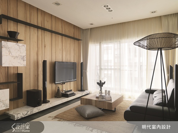 位於中壢的新成屋,在預售時期就已規劃,明代室內設計