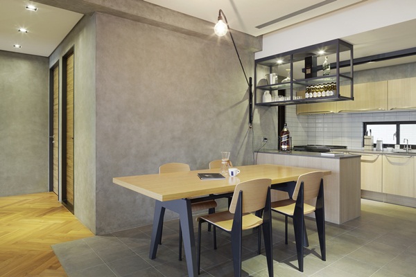 想要一早醒來就能聞到濃濃咖啡香,有小吧台可以料理美